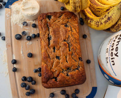 Blueberry Protein Banana Bread