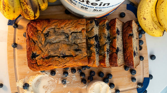 Blueberry Protein Banana Bread