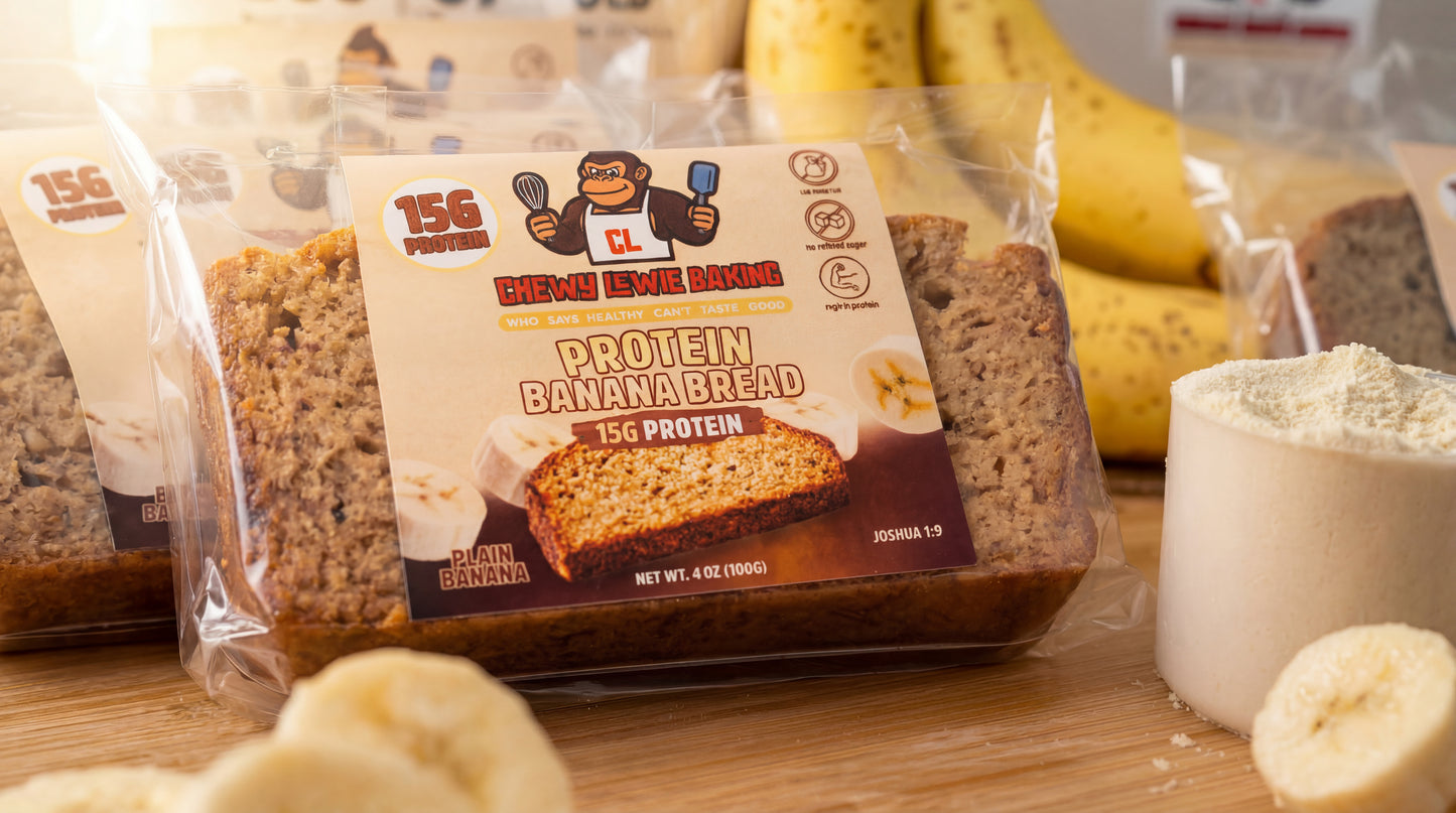 Plain Protein Banana Bread Slice