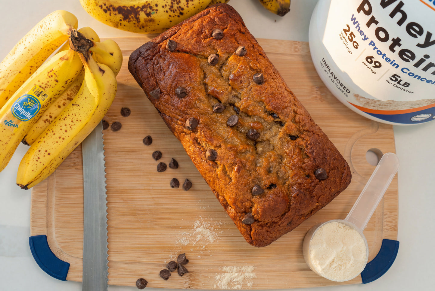 Chocolate Chip Protein Banana Bread