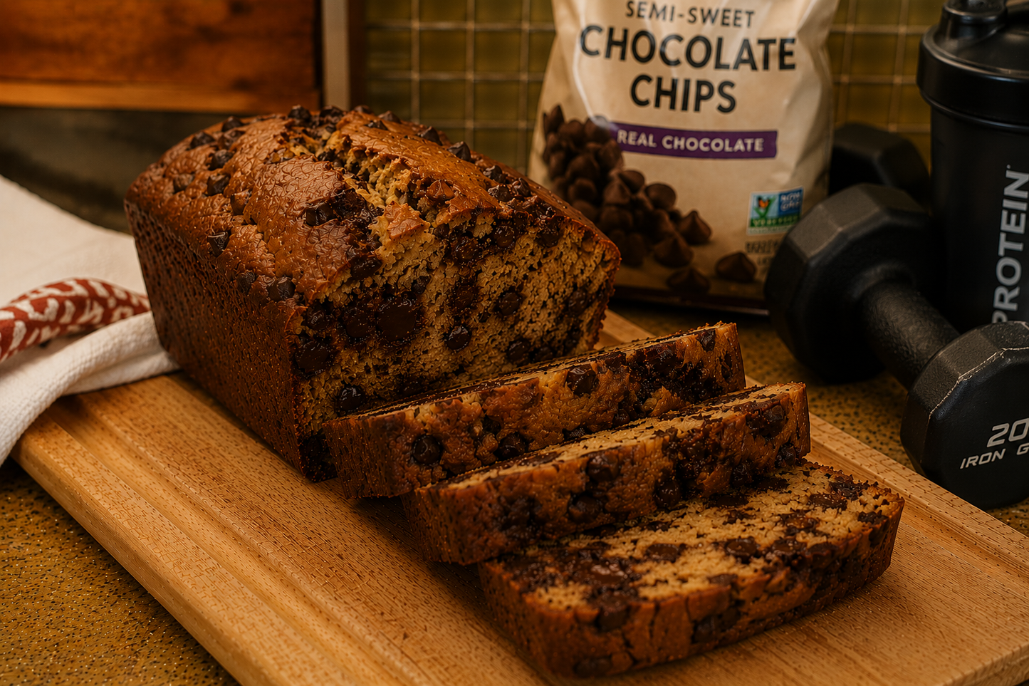 Chocolate Chip Protein Banana Bread